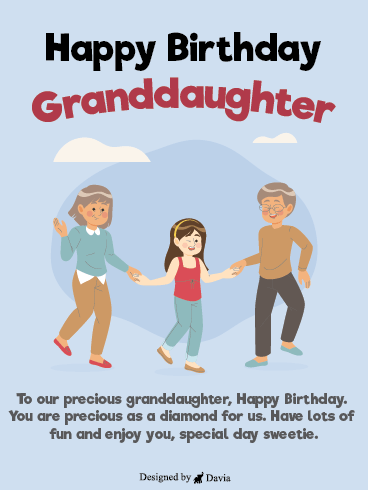 Fun Grandparents - Happy Birthday Granddaughter