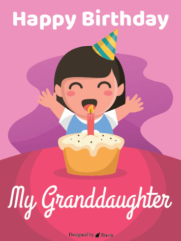 Cupcake Cutie - Happy Birthday Granddaughter