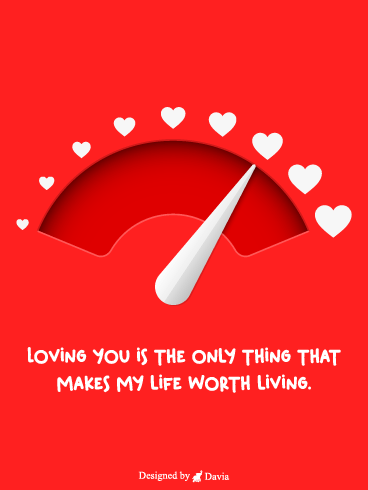Love Meter  – I Love You Cards