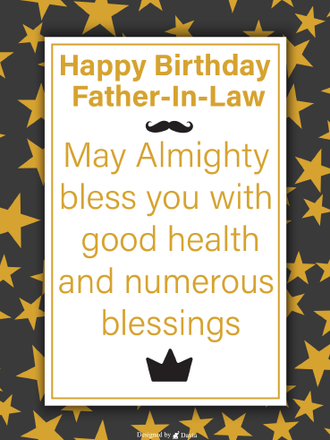 Good Health - Happy Birthday Father-In-Law