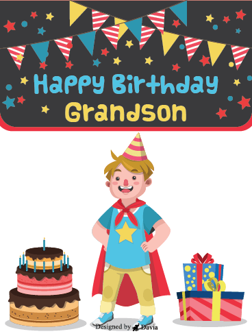 Super Grandson - Happy Birthday Grandson