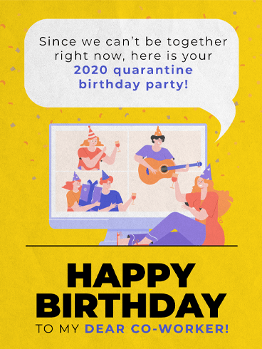 Virtual Celebration –  Birthday Cards for Co-Workers