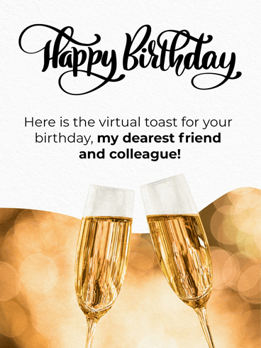 Virtual Toast –  Birthday Cards for Co-Workers