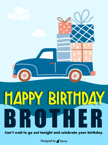 Tons of Gifts – Happy Birthday Brother Cards