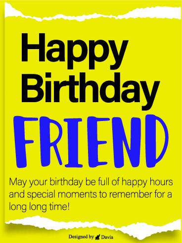 Best Wishes For Friend – Happy Birthday Friend Cards