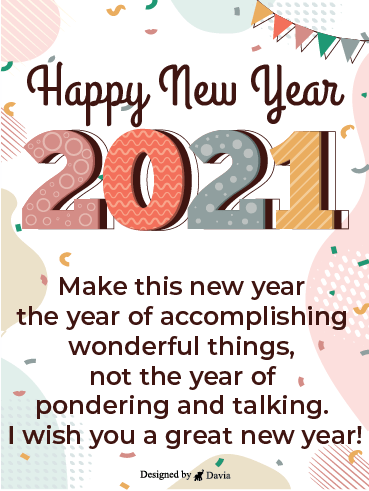 A Great New Year – Happy New Year Cards
