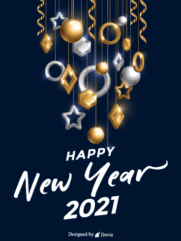 Shining New Year – Happy New Year Cards
