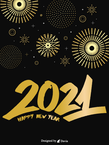 Dazzling New Year – Happy New Year Cards
