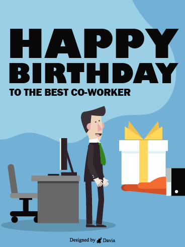 A Huge Gift – Happy Birthday Co-Worker Cards