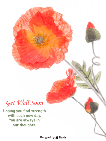 Beautiful Flowers – Get Well Soon Cards