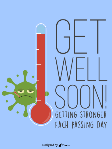 Temperature Is High – Get Well Soon Cards