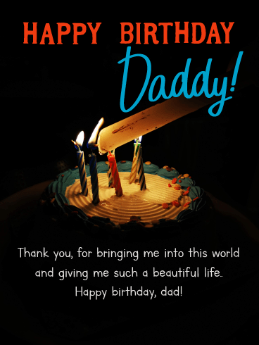 Thank You Dad –Happy Birthday Father Cards