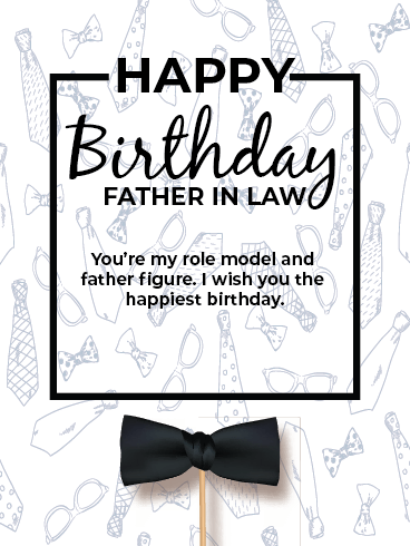 Happy Birthday Father in Law Cards – You’re My Role Model 