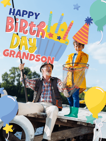 Fishing Trip - Happy Birthday Grandson