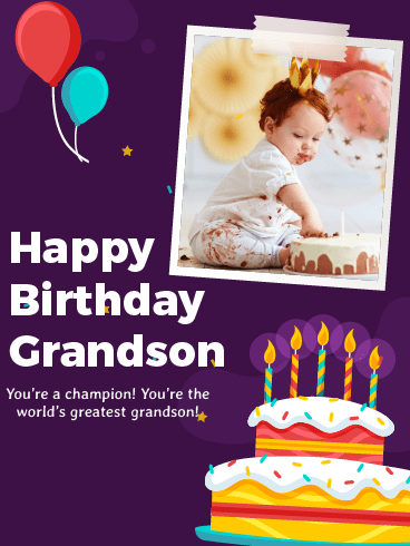 The Greatest Grandson - Happy Birthday Grandson