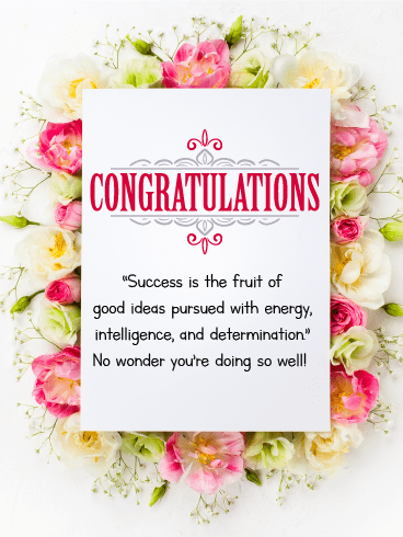 You’re Doing So Well! – Congratulations Cards