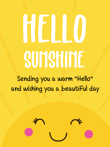 A Warm Hello – Saying Hi Cards