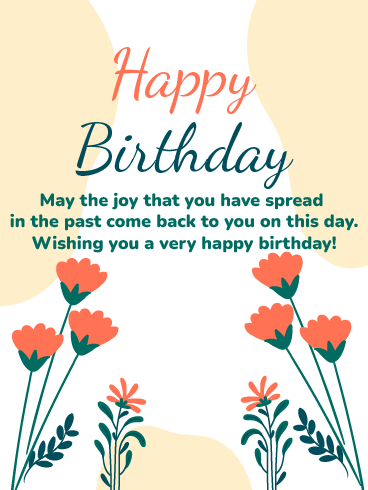 Joy & Happiness –Newly Added Birthday Cards