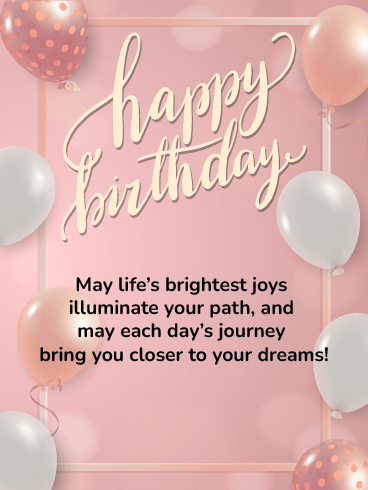 Closer To Your Dreams –Newly Added Birthday Cards
