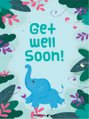 Happy Elephant – Get Well Soon Newly Added Cards
