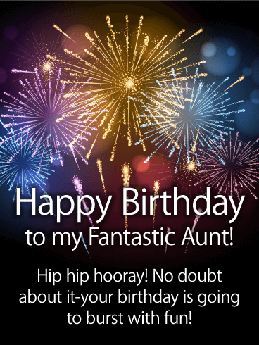 Three Cheers to You! Happy Birthday Card for Aunt