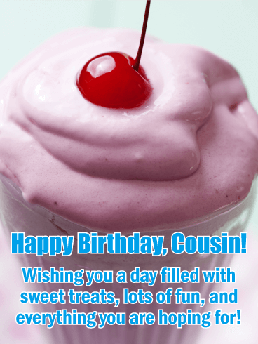 Sweet Treats Happy Birthday Card for Cousin