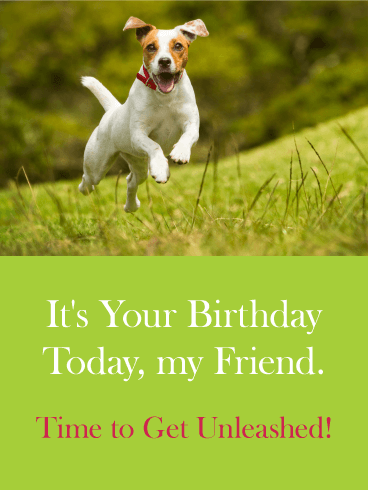 Get Unleashed! Happy Birthday Card for Friends