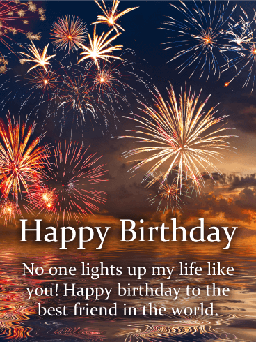 You Lights up my Life - Happy Birthday Card for Friends
