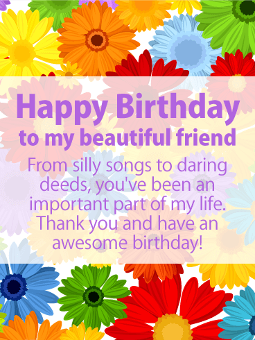 Have an Awesome Day - Happy Birthday Card for Friends