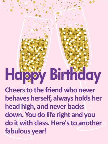 To Another Fabulous Year - Happy Birthday Wishes Card for Friends