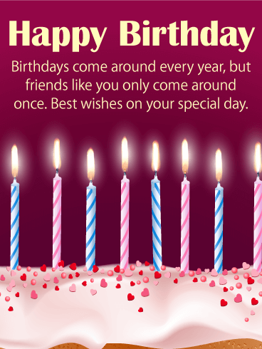 Best Happy Birthday Wishes Card for Friends