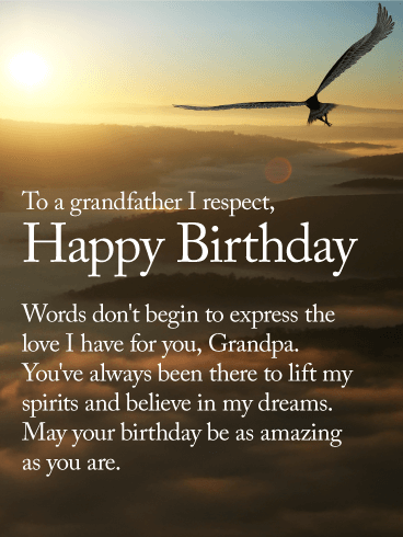 To an Amazing Grandpa - Happy Birthday Wishes Card