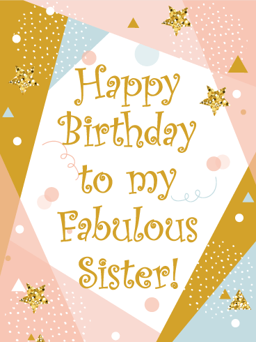 You're Fabulous! Happy Birthday Card for Sister