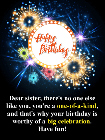 Sparkle and Shine! Happy Birthday Card for Sister