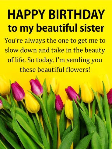 You're always the One! Happy Birthday Wishes Card for Sister