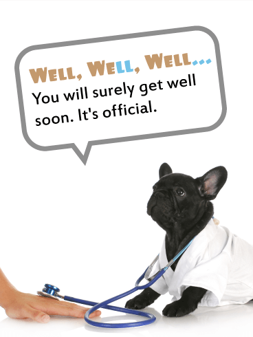 It's an Official Diagnosis!? - Funny Get Well Card