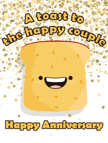 Let's Toast! Happy Anniversary Card