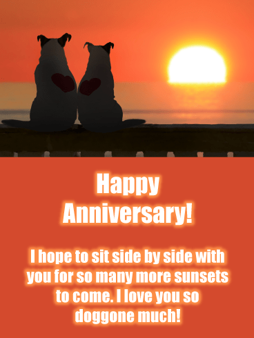 Sunset Chasers – Happy Anniversary Card