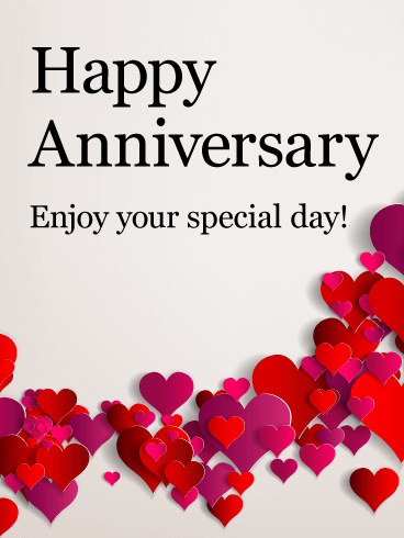 Enjoy Your Special Day! Happy Anniversary Card