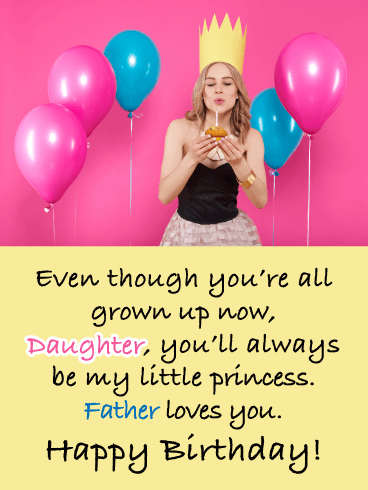 Forever My Little Princess- Happy Birthday Daughter from Father