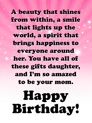 You Bring Lots of Happiness - Happy Birthday Cards for Daughter From Mother 