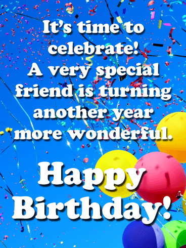 Unforgettable Celebration - Happy Birthday Card for Friends