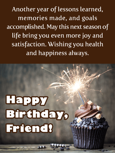 Dark Chocolate Dreams - Happy Birthday Wish Card for Friend