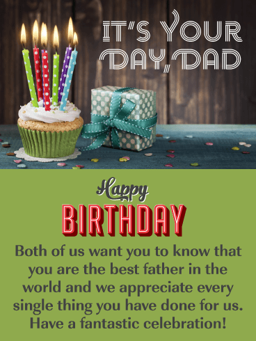 We Appreciate You – Happy Birthday Card for Father from Us