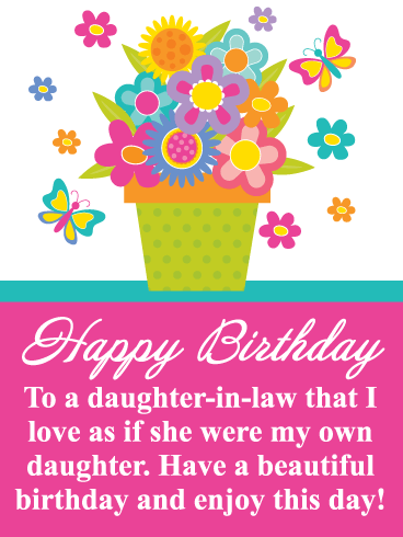 Enjoy This Day! Happy Birthday Card for Daughter-in-Law