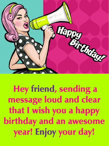 Colorful Pop Art - Happy Birthday Card for Friends