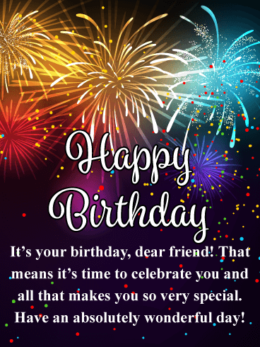To a Very Special Friend - Happy Birthday Card