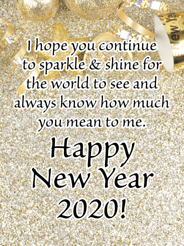 Sparkle & Shine - Happy New Year Wishes for 2020