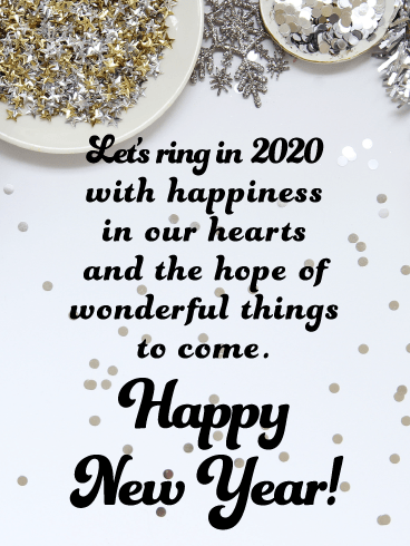 Ring with Happiness - Happy New Year Wishes for 2020