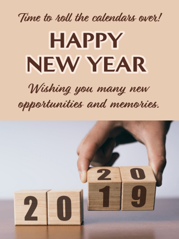 Change Your Calendar - Happy New Year Wishes for 2020